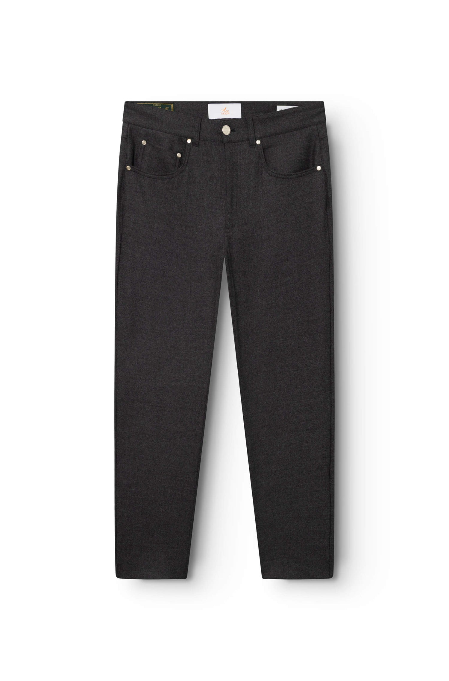 Pantalon gris foncé en laine mérinos pour homme