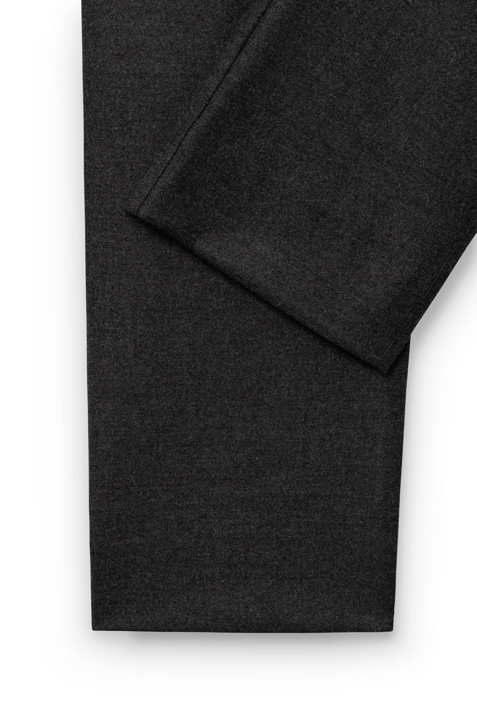 AD 45 - Pantalon en Flanelle de Laine Gris Foncé