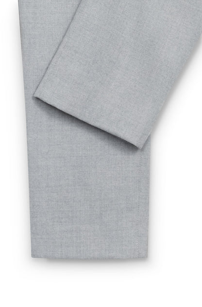 AD 45 - Pantalon en Flanelle de Laine Gris Clair