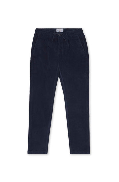 pantalon velours homme bleu cordons