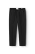 Pantalon jogging en lin noir