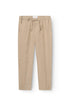 Pantalon jogging en lin taupe
