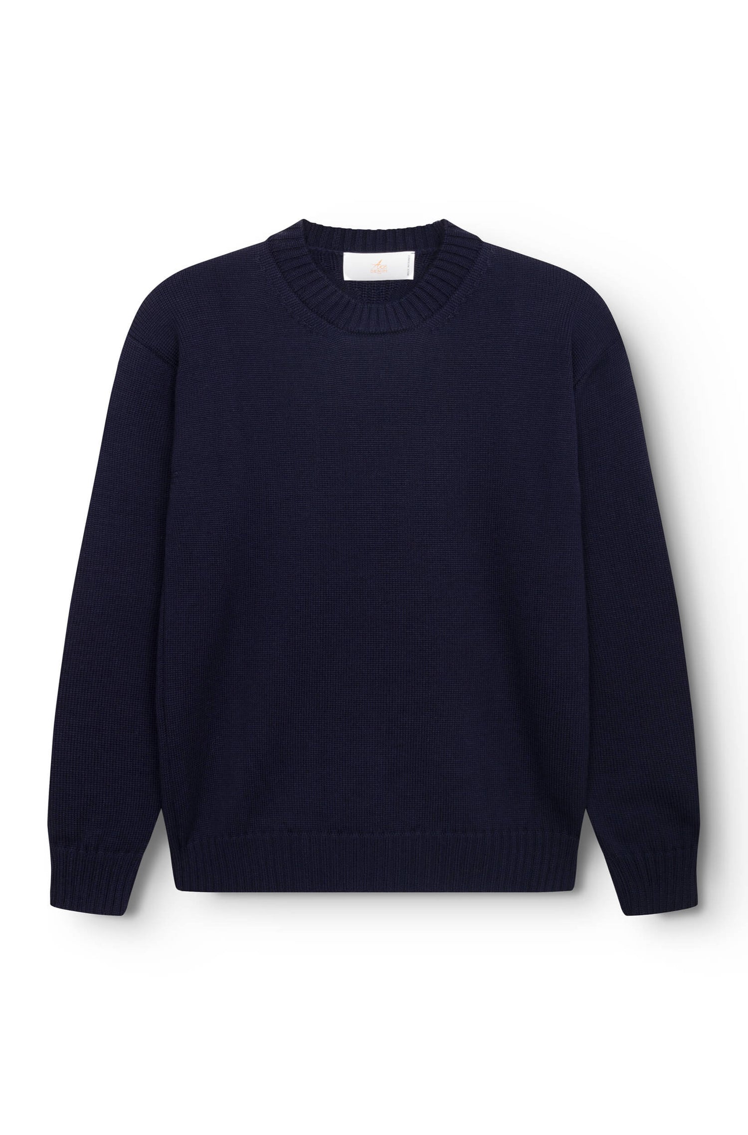 AD 199 - Round Neck Wool Sweater Navy