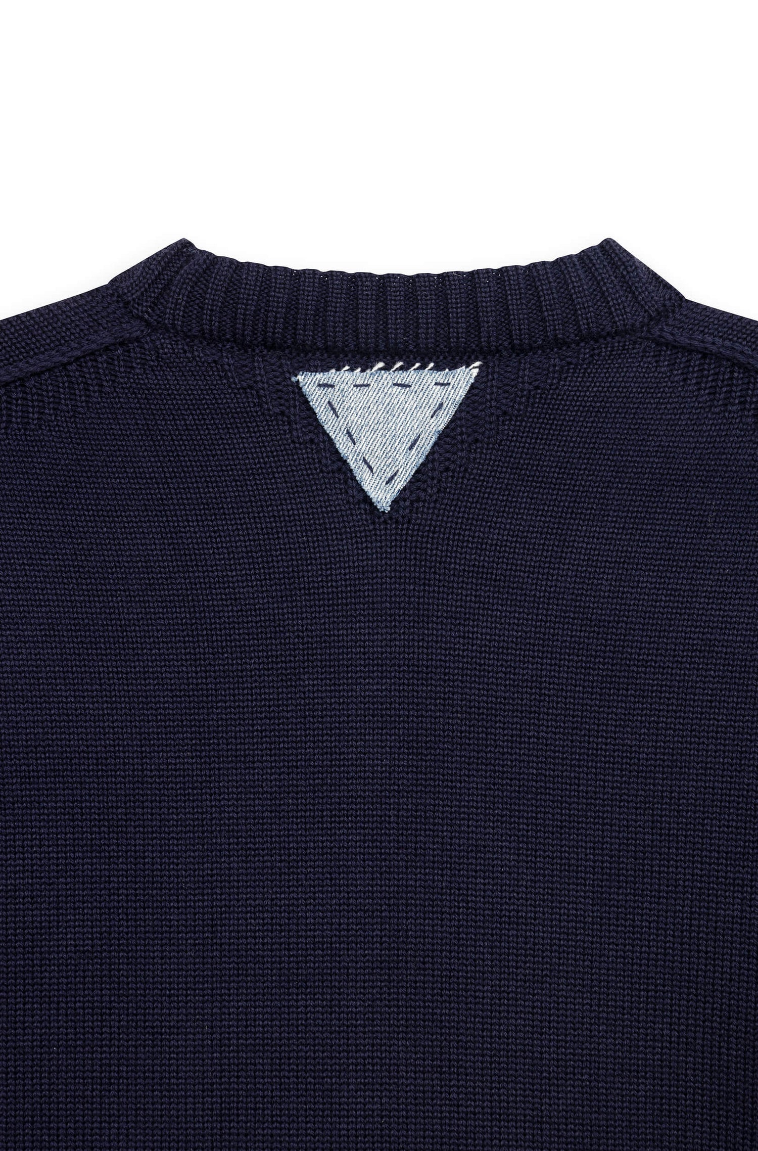 AD 199 - Round Neck Wool Sweater Navy