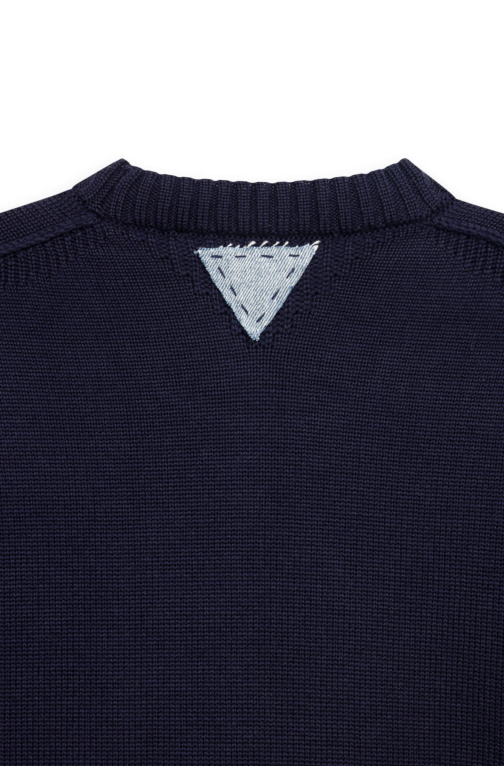 AD 199 - Round Neck Wool Sweater Navy