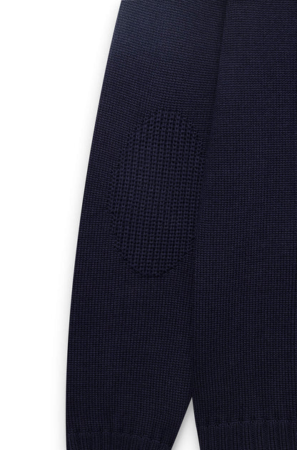 AD 199 - Round Neck Wool Sweater Navy