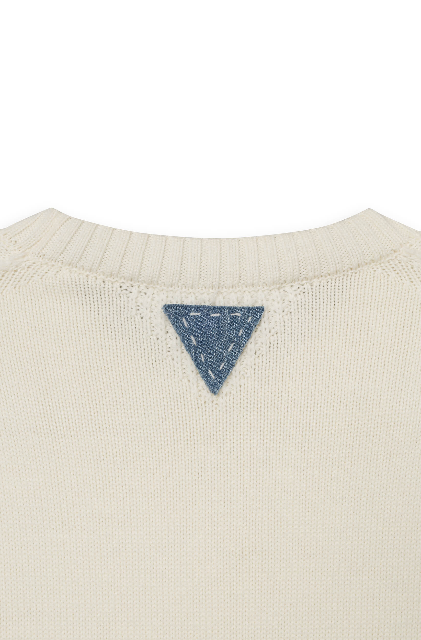 AD 199 - Round Neck Wool Sweater Off-White