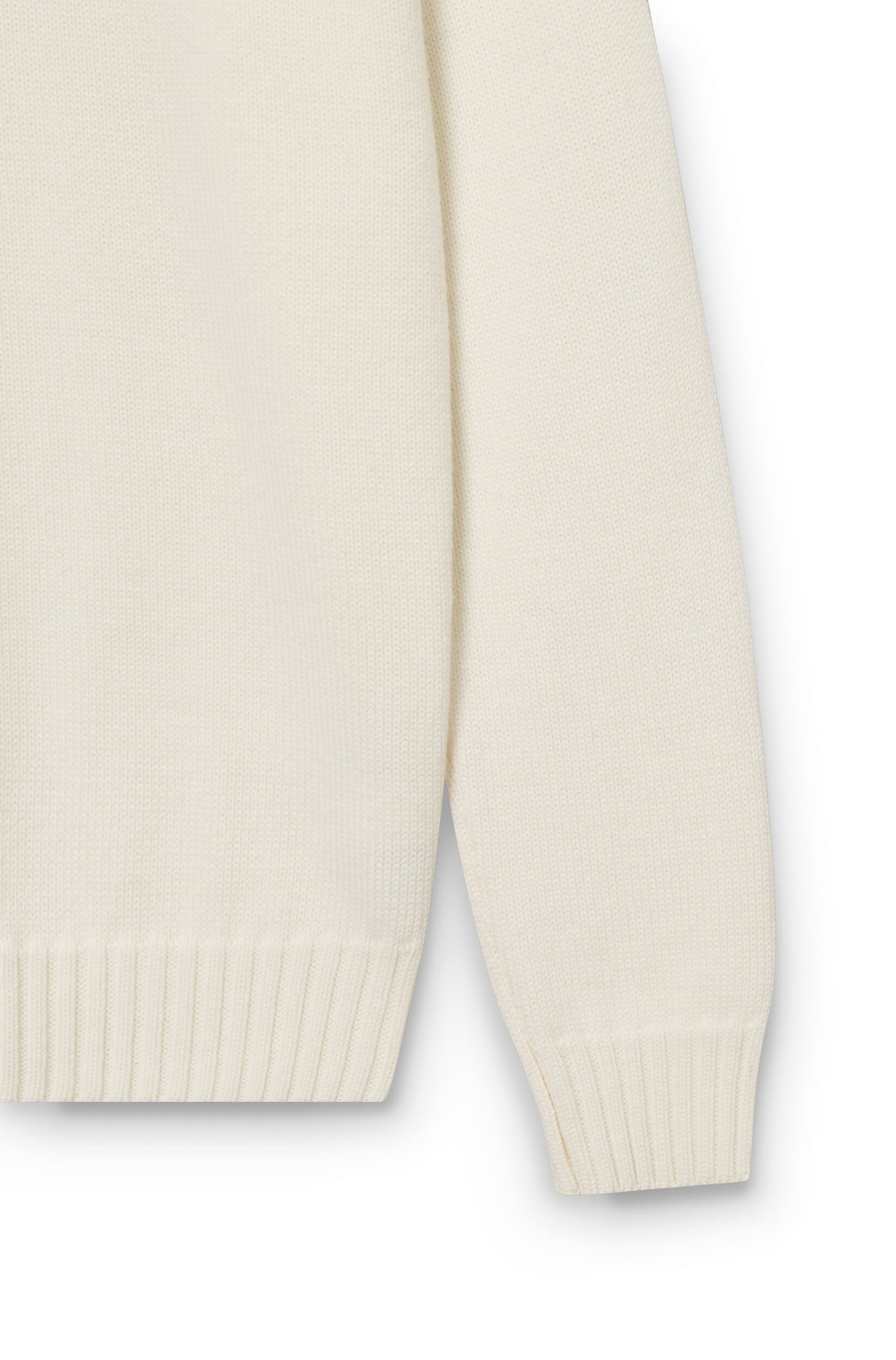 AD 199 - Round Neck Wool Sweater Off-White