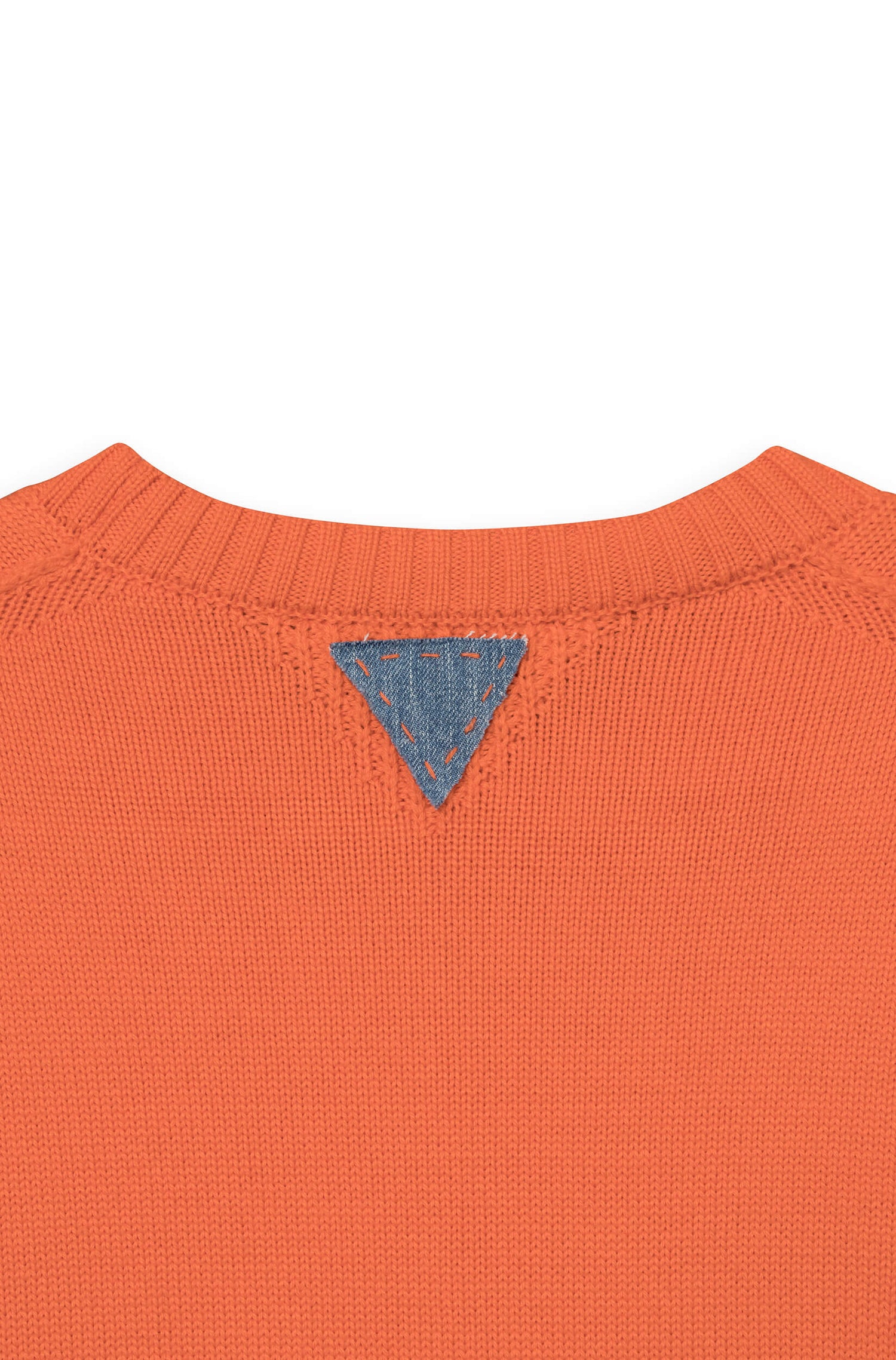 AD 199 - Round Neck Wool Sweater Orange