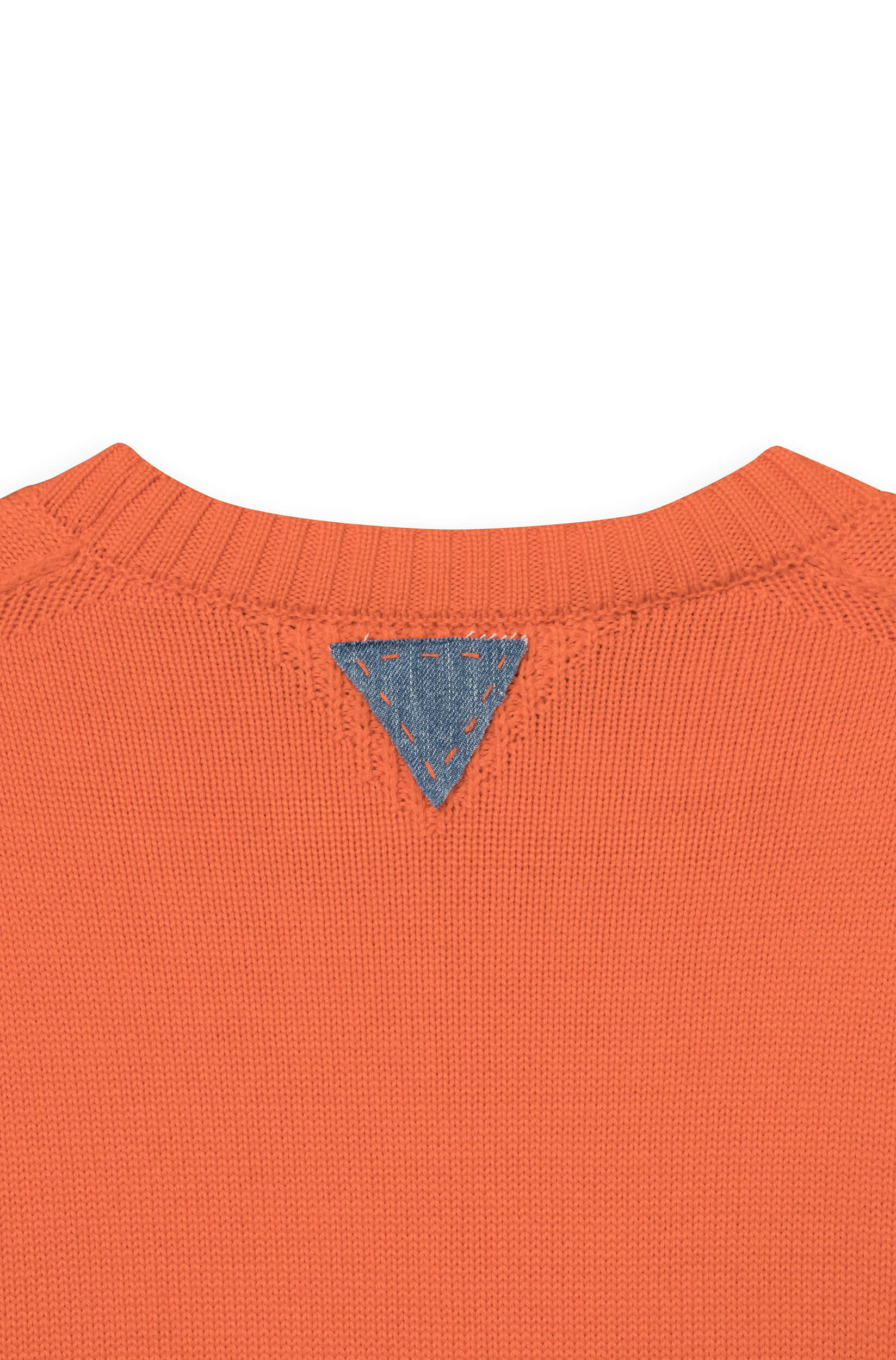 AD 199 - Round Neck Wool Sweater Orange