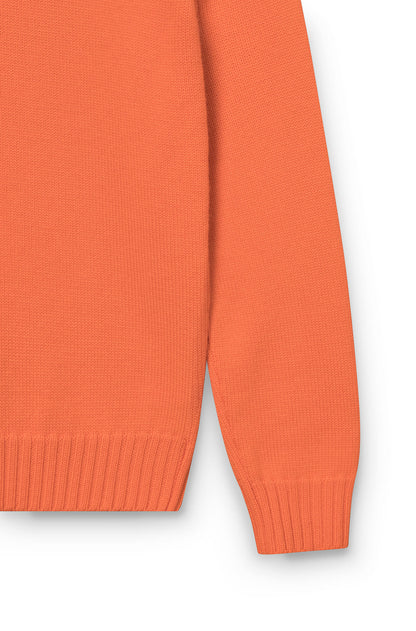 AD 199 - Round Neck Wool Sweater Orange