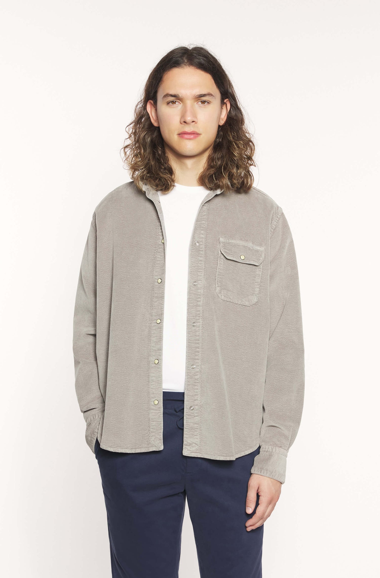 AD 89 - Ash Grey Corduroy Overshirt