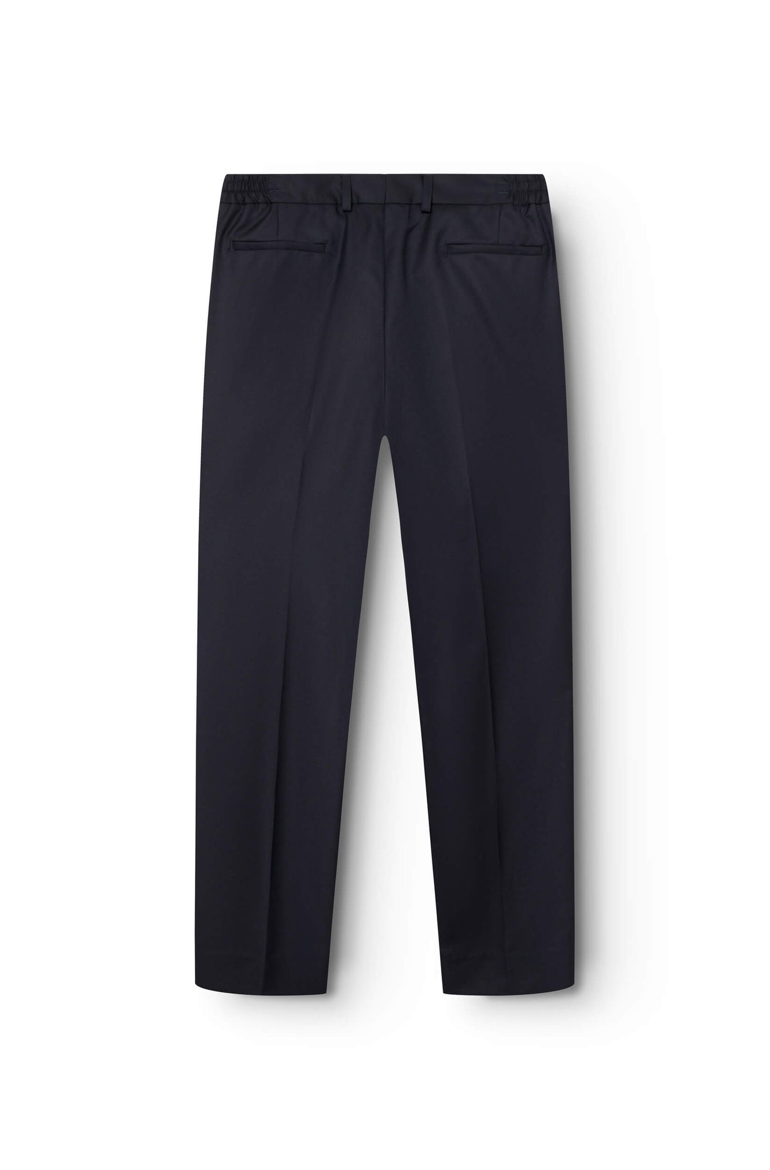 AD 37 - Pantalon en Drap de Laine Bleu Nuit